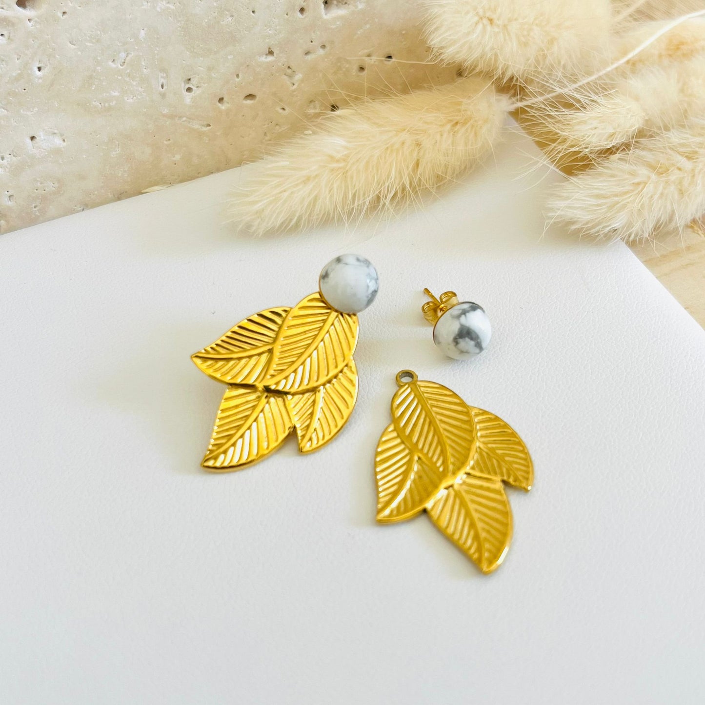 Boucles d'oreilles Feuilles Sao Paulo